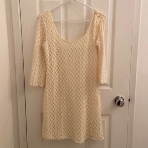 Cream Lace Dress